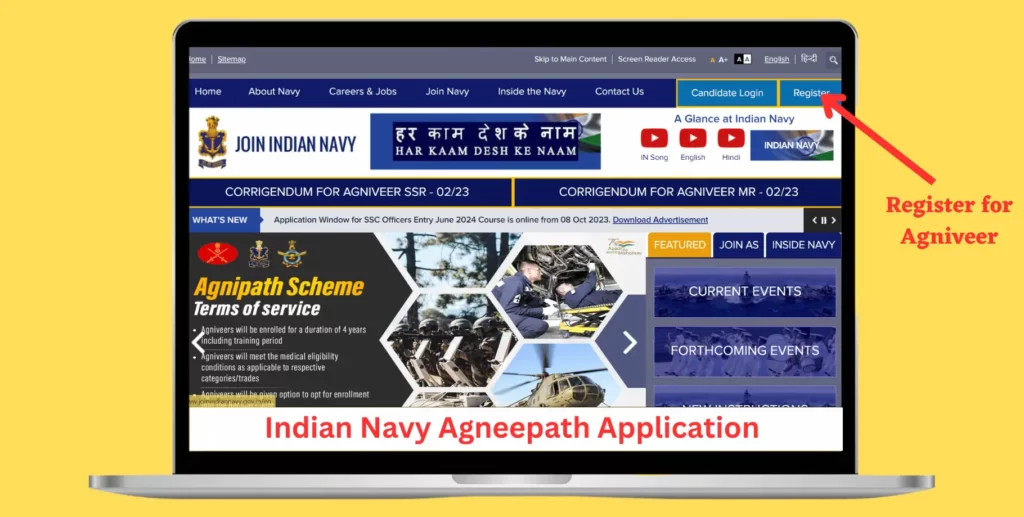 Indian Navy Agneepath Scheme Apply Online