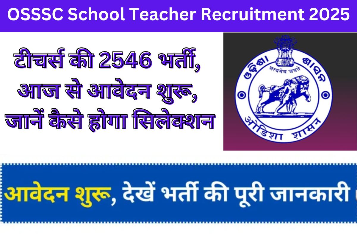 OSSSC School Teacher Recruitment 2025