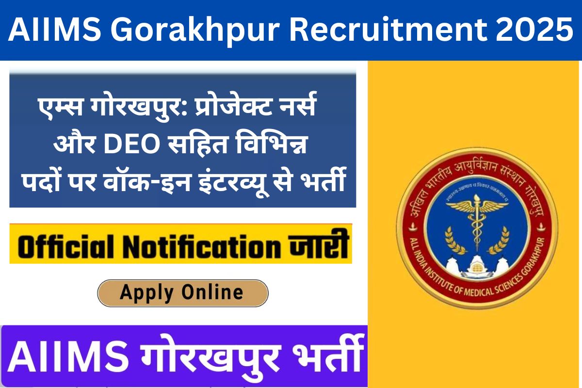 AIIMS Gorakhpur Recruitment 2025