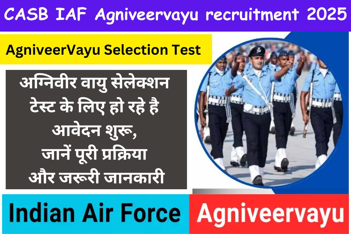 CASB IAF Agniveervayu recruitment 2025