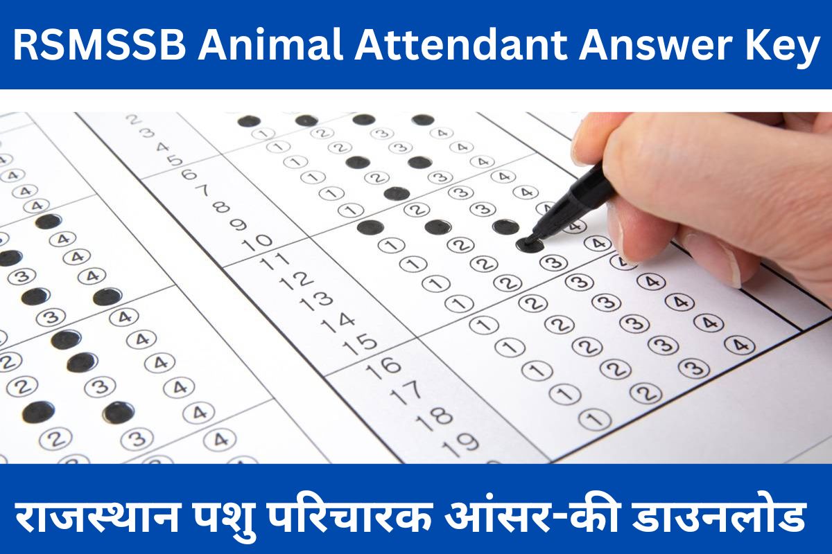 RSMSSB Animal Attendant Answer Key