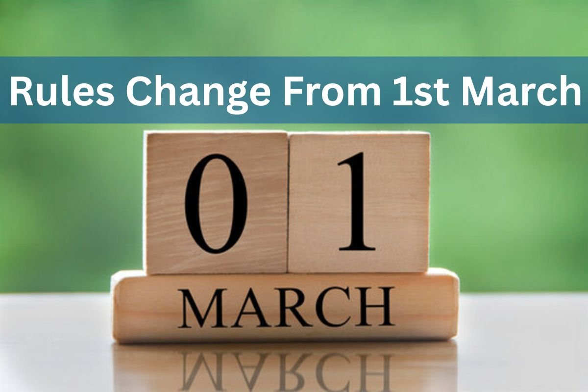 Rules Change From 1st March