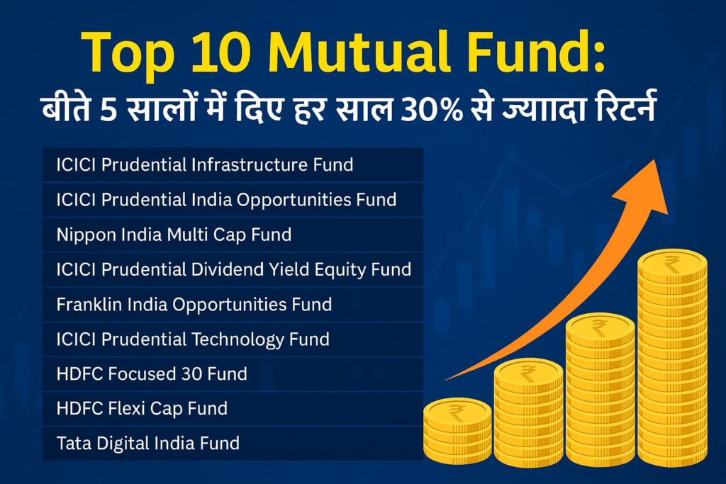 Top 10 Mutual Funds with 30 percent annual return