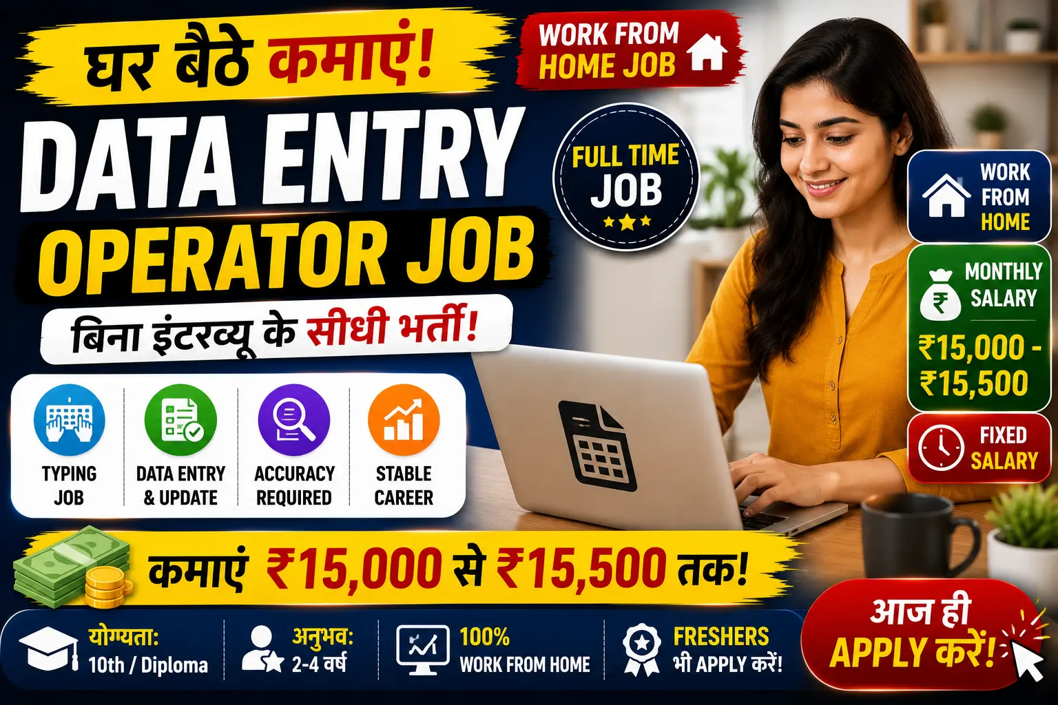 Data Entry Operator Work From Home Job