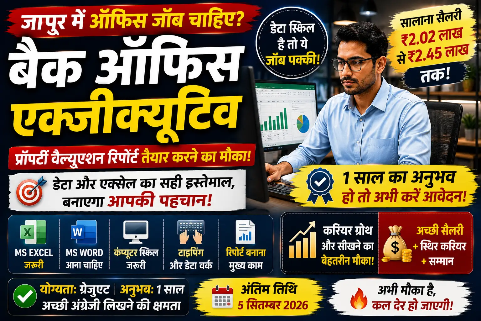 Back Office Executive Job in Jaipur