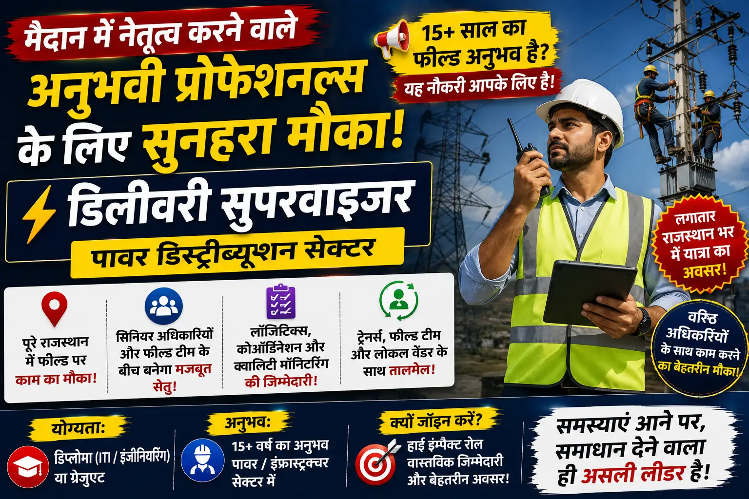Delivery Supervisor Job in Jaipur
